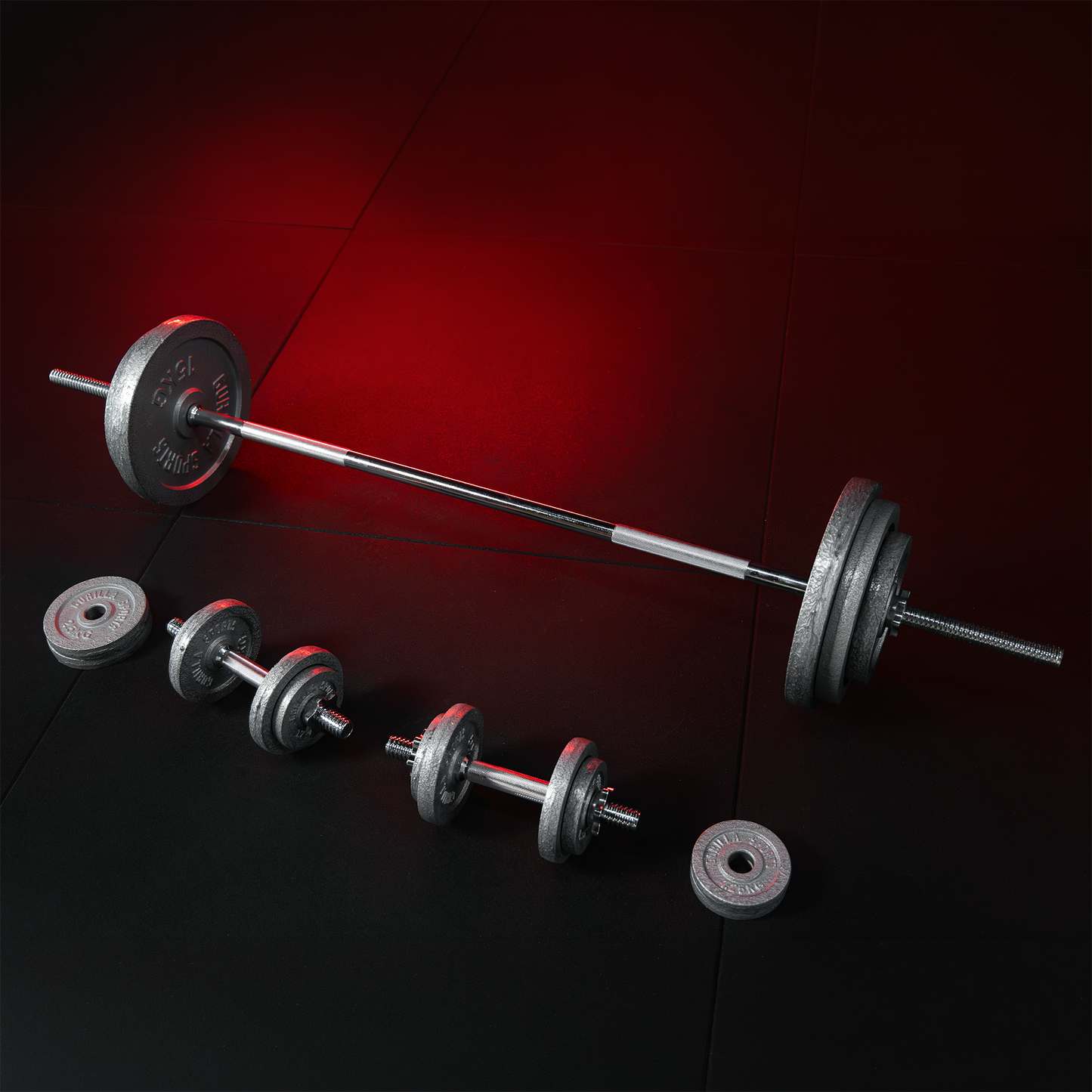 Set de haltere din fontă Gripper 100 kg
