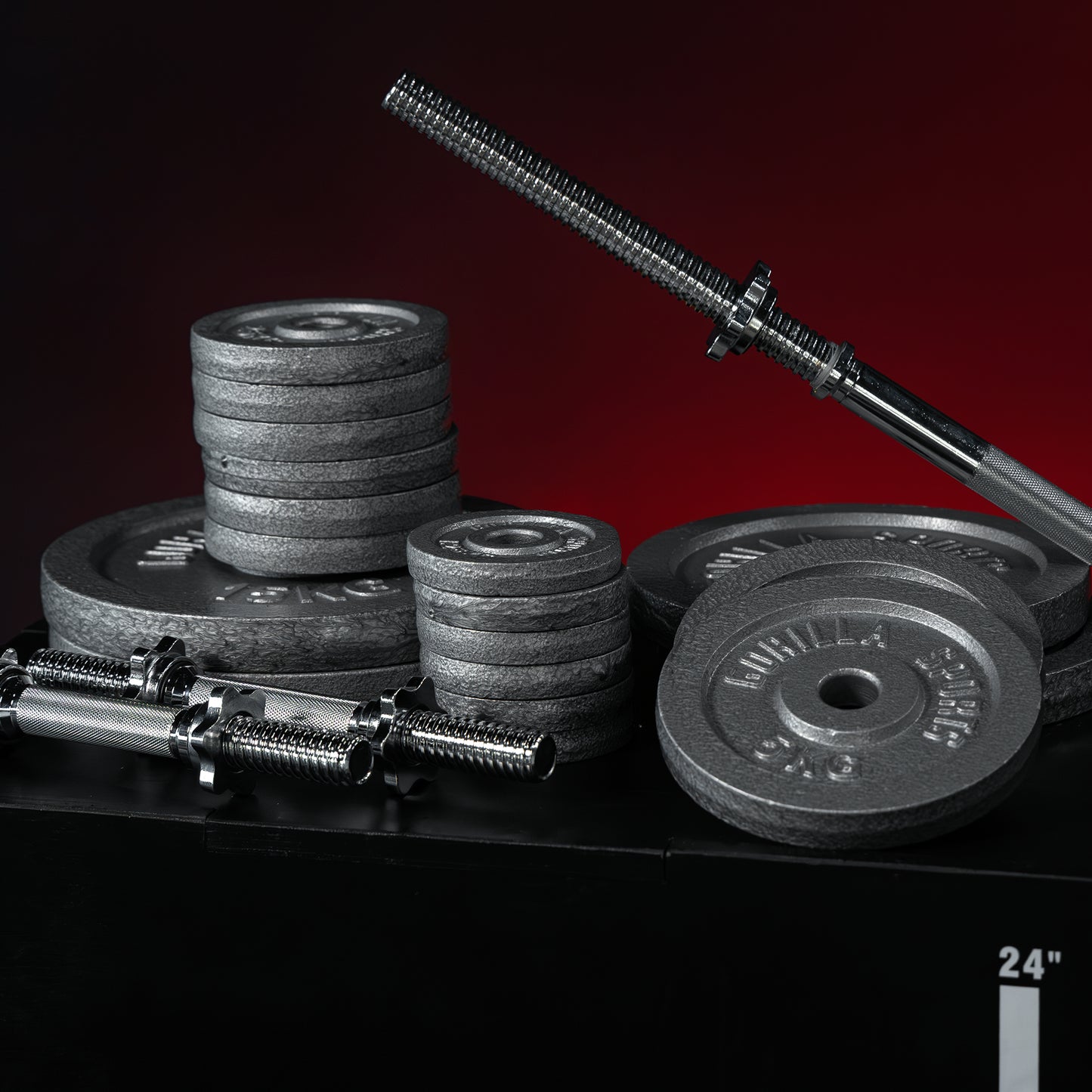 Set de haltere din fontă Gripper 100 kg