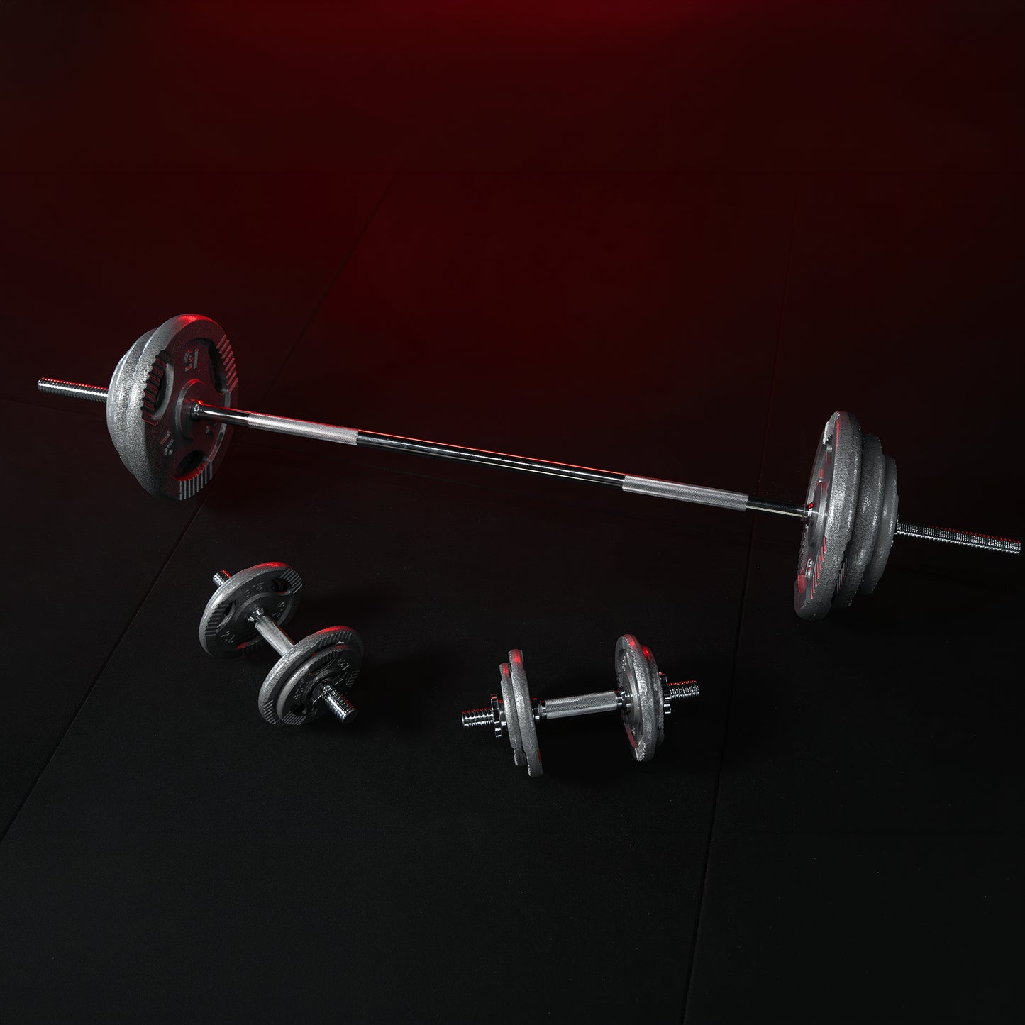 Set de haltere din fontă Gripper 100 kg