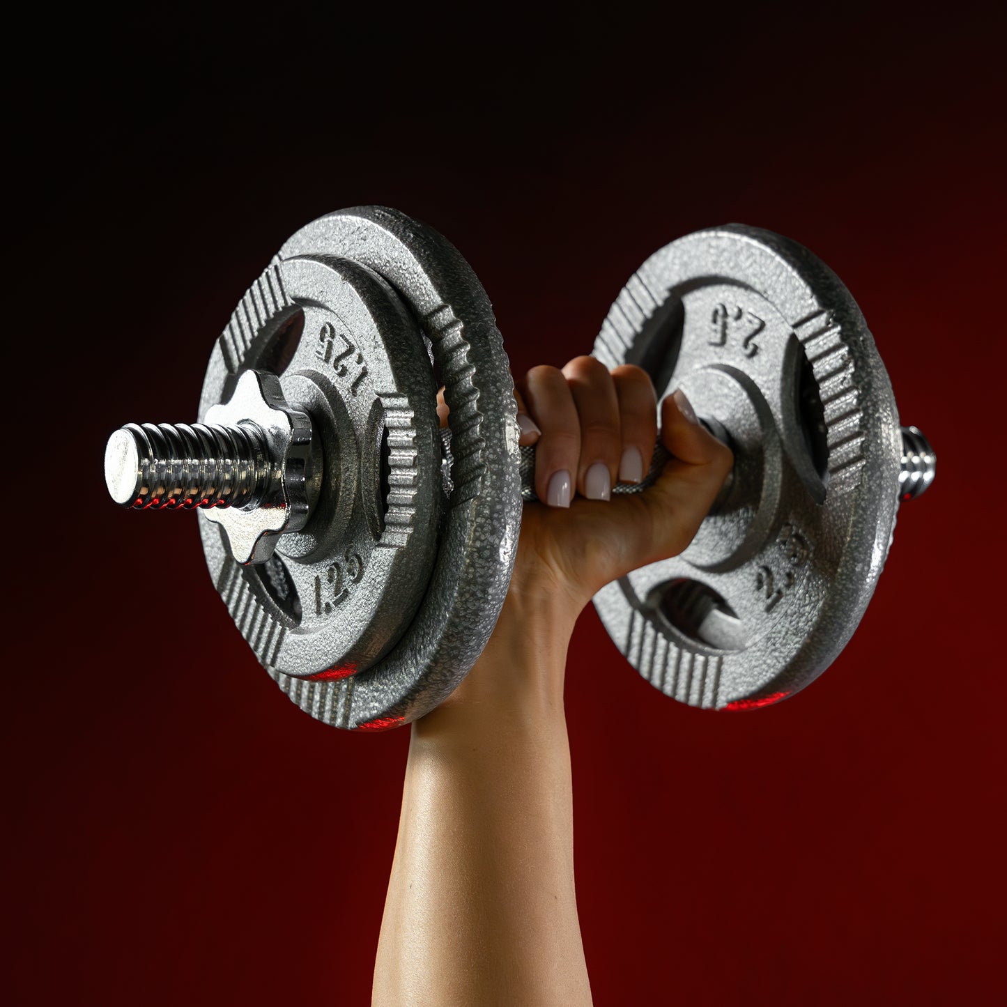 Set de haltere din fontă Gripper 100 kg