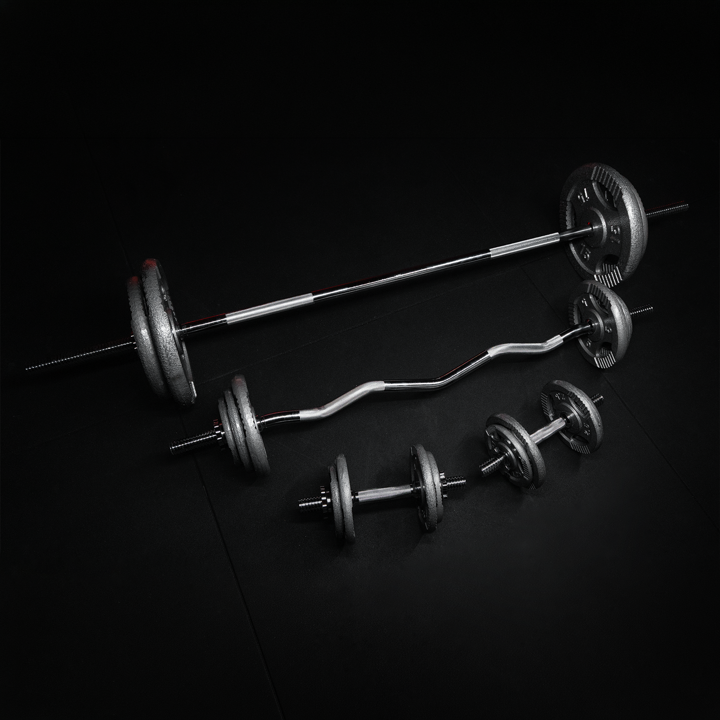Set halteră Gripper din fontă 108 kg