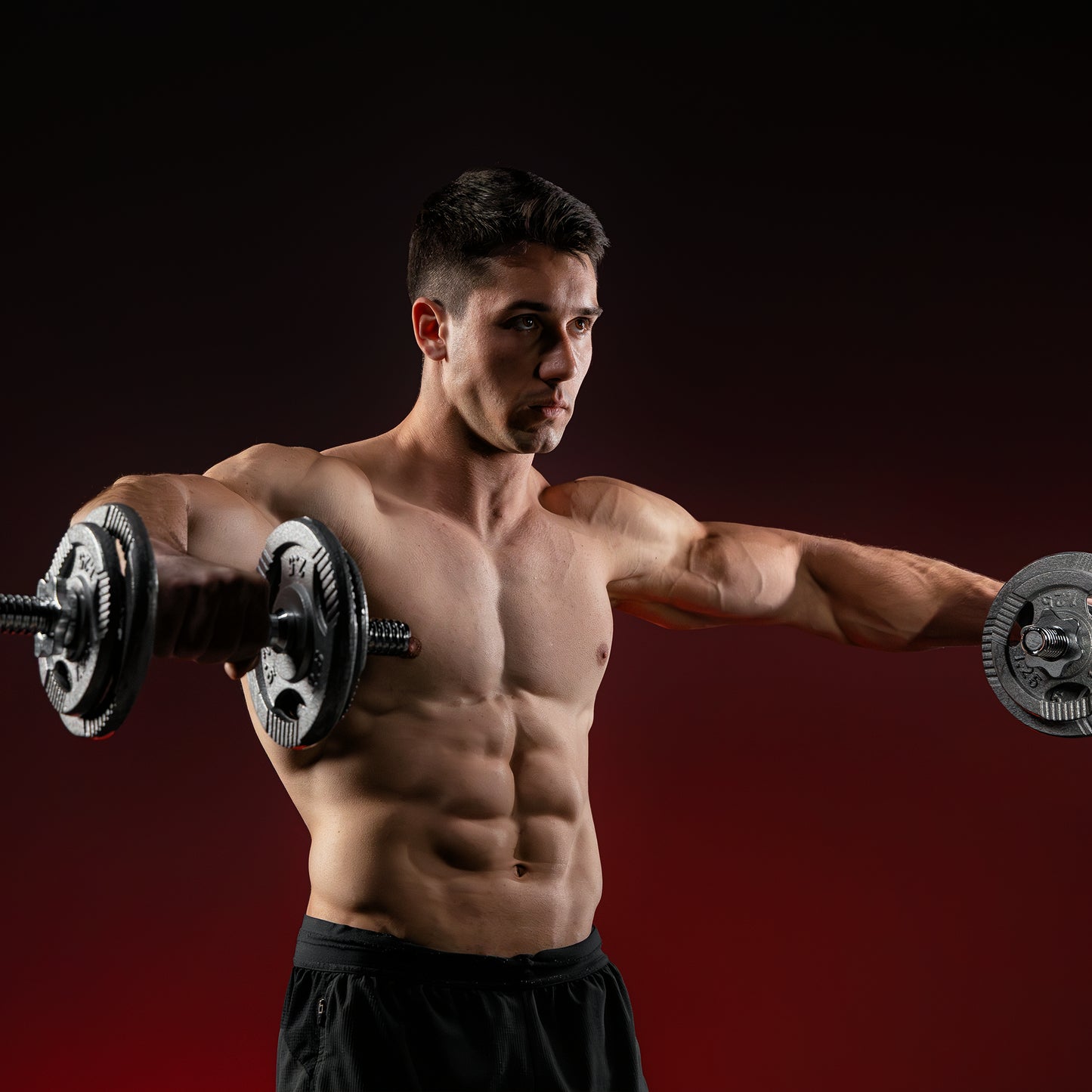 Set halteră Gripper din fontă 108 kg
