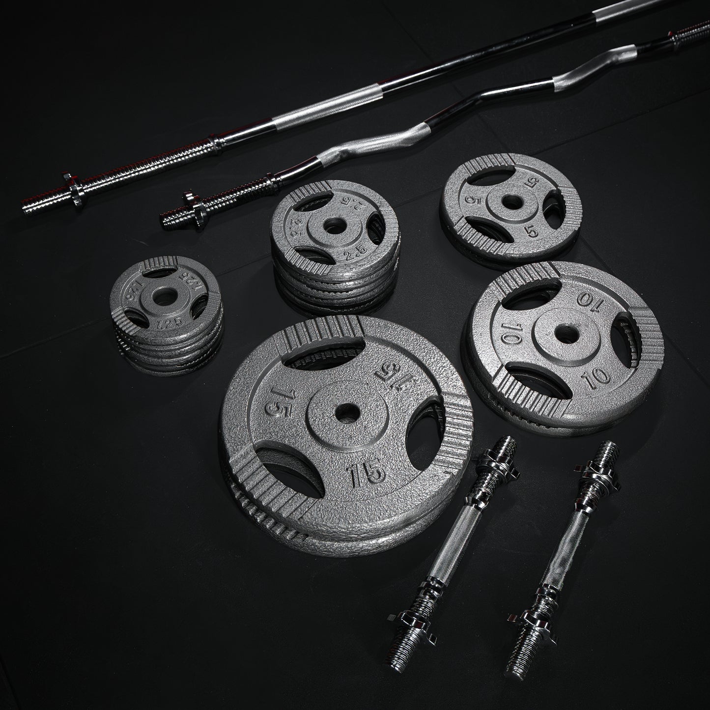 Set halteră Gripper din fontă 108 kg