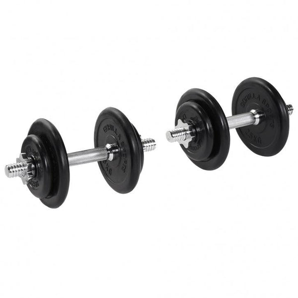 Set gantere cauciucate 20 kg - Gorilla Sports Ro