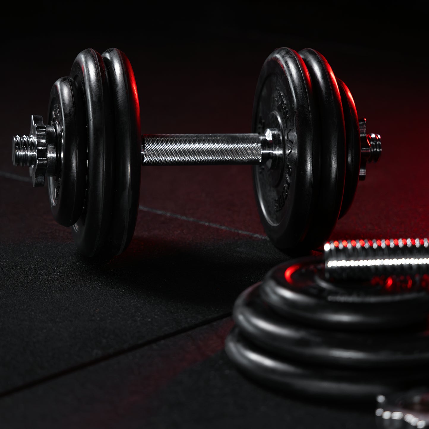 Set gantere cauciucate 20 - 30 KG Gorilla Sports