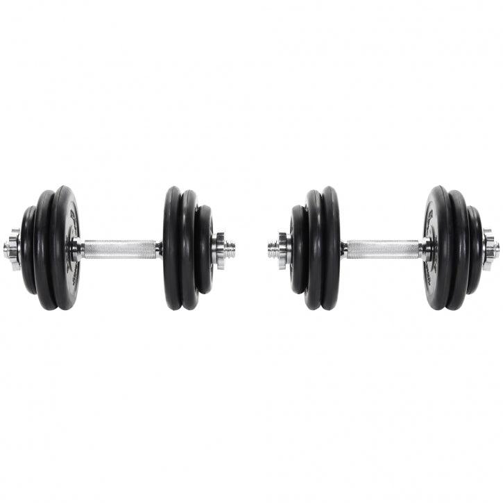 Set gantere cauciucate 20 - 30 KG Gorilla Sports