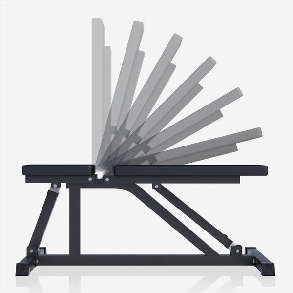 Bancă multifuncțională reglabilă neagră/albă - Gorilla Sports Ro