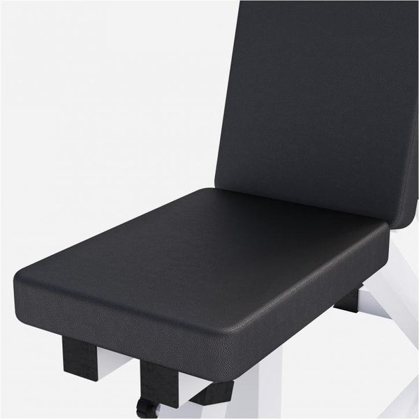 Bancă multifuncțională reglabilă neagră/albă - Gorilla Sports Ro