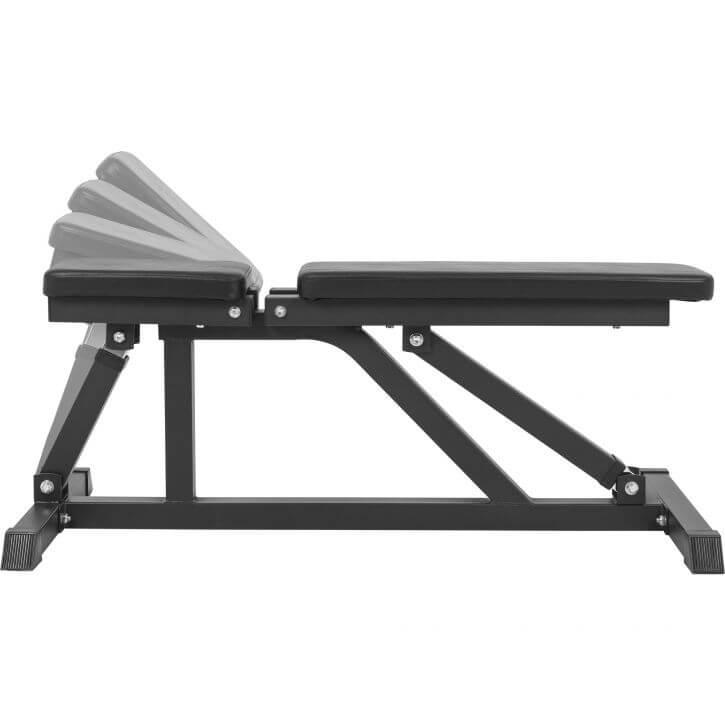 Bancă înclinată cu suport pentru genuflexiuni inclus, set de haltere olimpice 150 kg