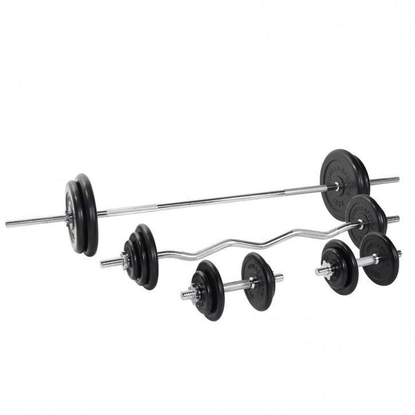 Set complet gantere cauciuc 108 kg - Gorilla Sports Ro