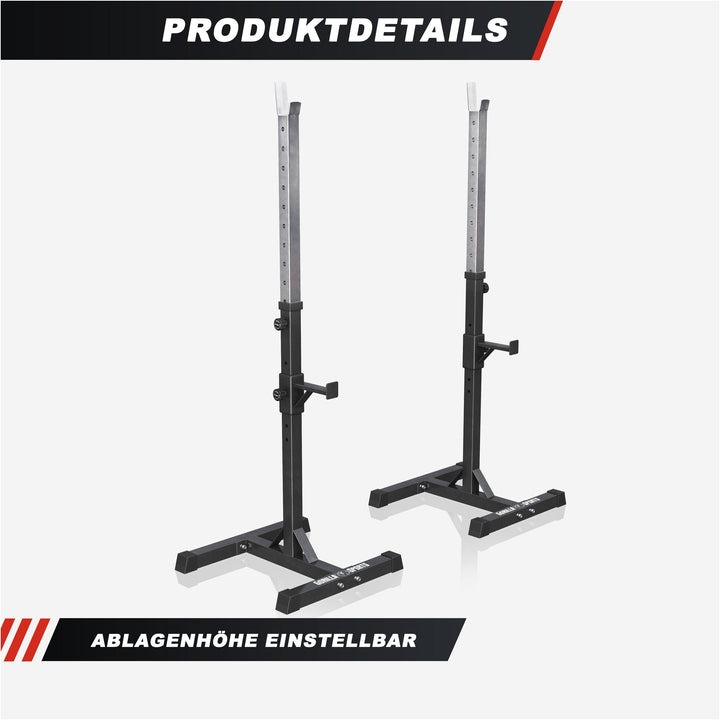 Suport pentru haltere Squat Rack, mobil și reglabil