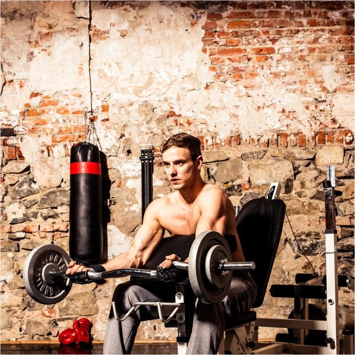 Stație de forță Universal incl. set de haltere din fontă 108 kg