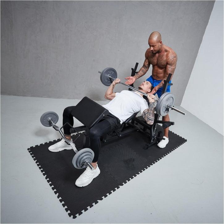 Stație de forță Universal incl. set de haltere din fontă 108 kg