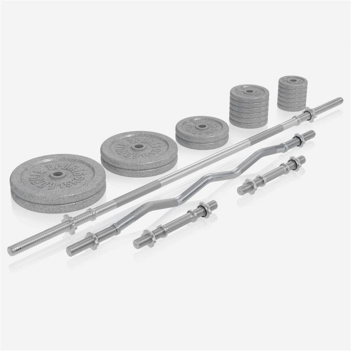Stație de forță Universal incl. set de haltere din fontă 108 kg