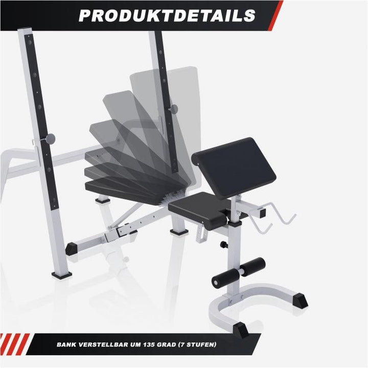 Bancă inclinat/declinat reglabilă cu suport Scott - Gorilla Sports Ro