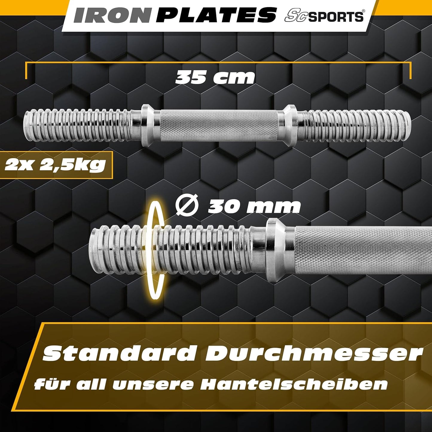 Set de gantere cu valiză 15 - 20 kg