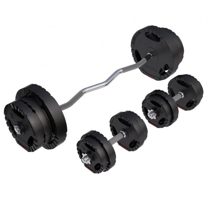 Set de greutati, 70KG, acoperite cu plastic Gorilla Sports