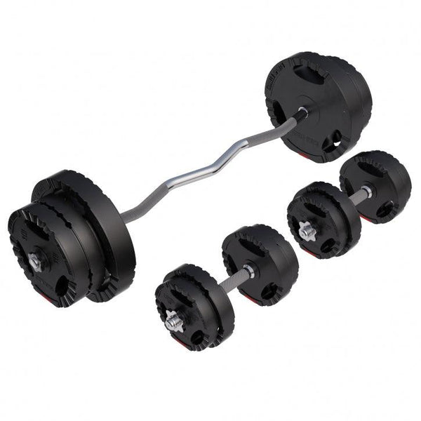 Set de greutati, 70KG, acoperite cu plastic Gorilla Sports