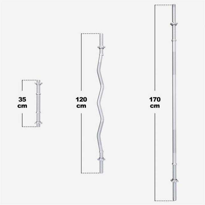 Set de haltere cu mâner din plastic 100 kg cu închizători în formă de stea