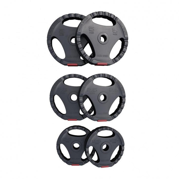 Set bară SZ și discuri cu grip 25 kg - Gorilla Sports Ro