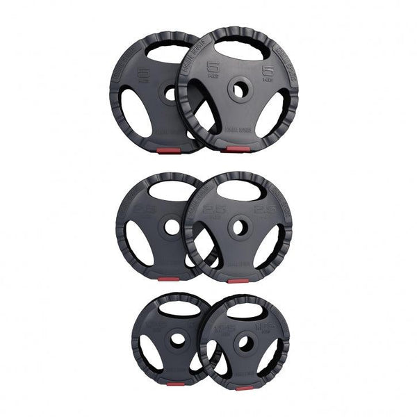 Set bară SZ și discuri cu grip 25 kg - Gorilla Sports Ro