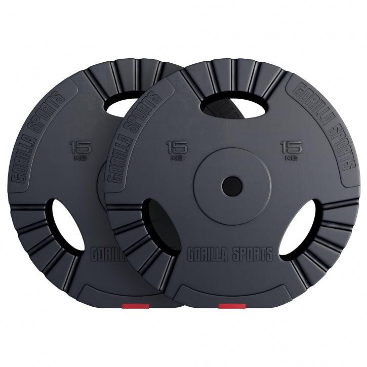 Discuri din plastic umplute cu ciment, cu grip, 1,25 - 15 kg, 30/31 mm