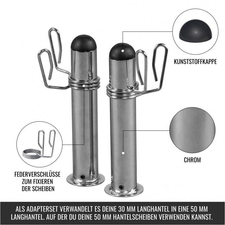 Adaptor cromat 50 mm pentru 30 mm