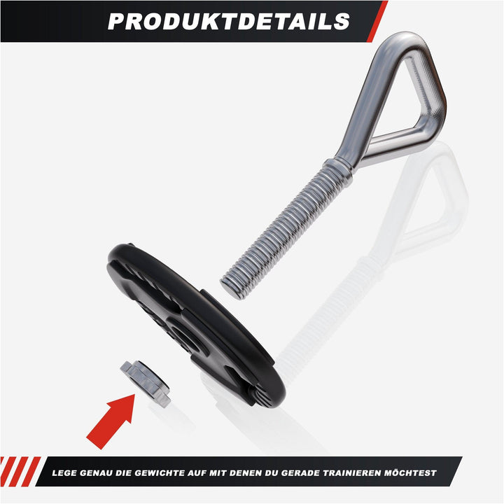 Mâner reglabil pentru kettlebell, cromat, 3,3 kg