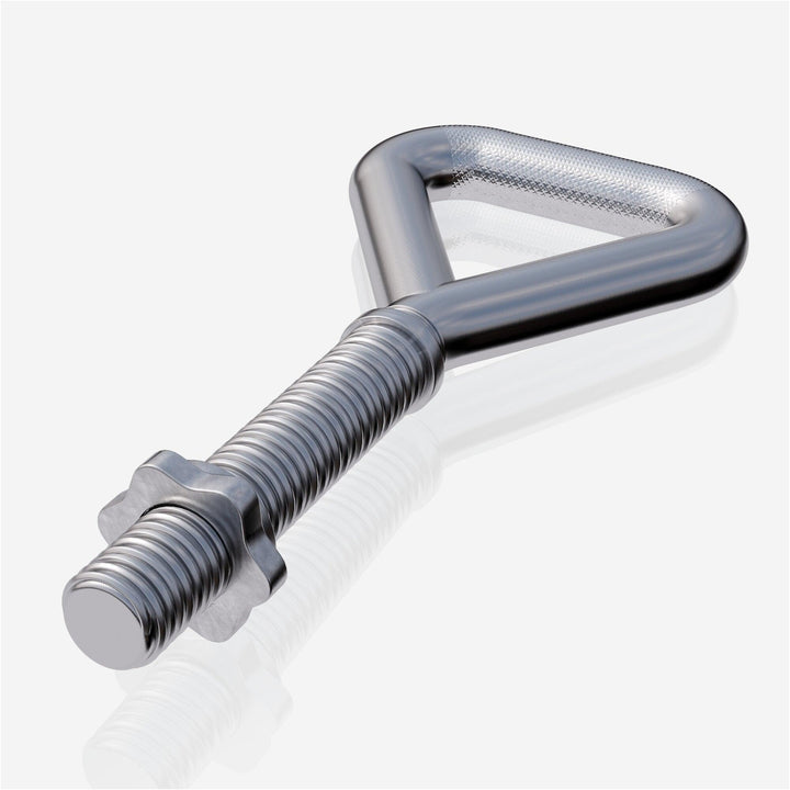 Mâner reglabil pentru kettlebell, cromat, 3,3 kg