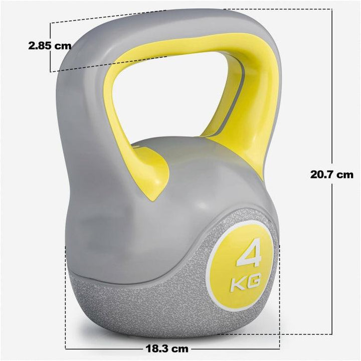 Kettlebell din plastic gri 2 - 20 kg