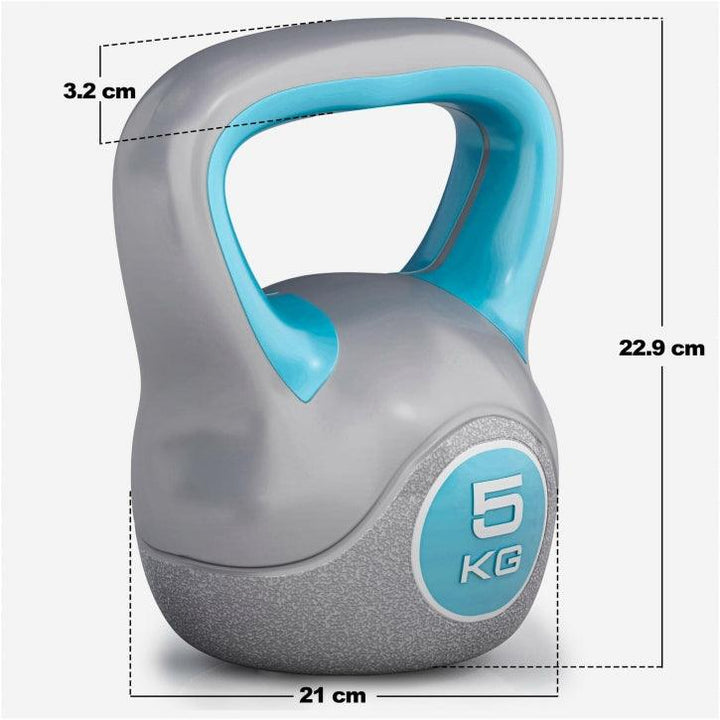 Kettlebell din plastic gri 2 - 20 kg