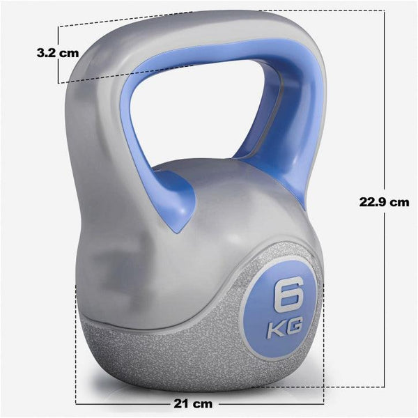 Kettlebell din plastic gri 2 - 20 kg