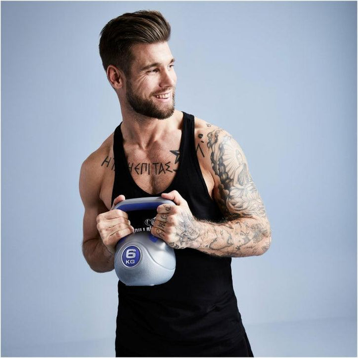 Kettlebell din plastic gri 2 - 20 kg