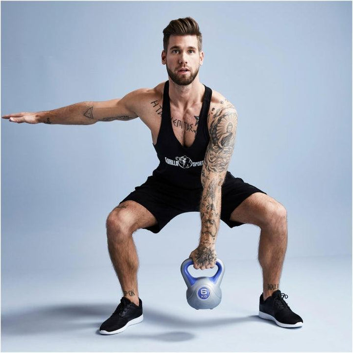 Kettlebell din plastic gri 2 - 20 kg