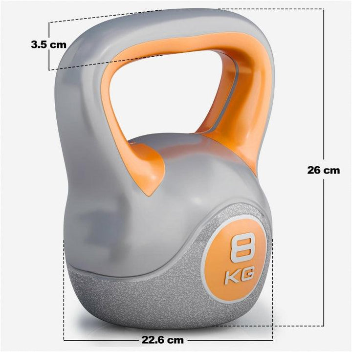 Kettlebell din plastic gri 2 - 20 kg