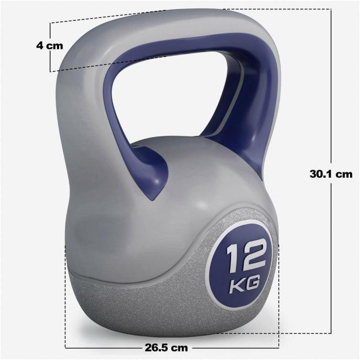 Kettlebell din plastic gri 2 - 20 kg