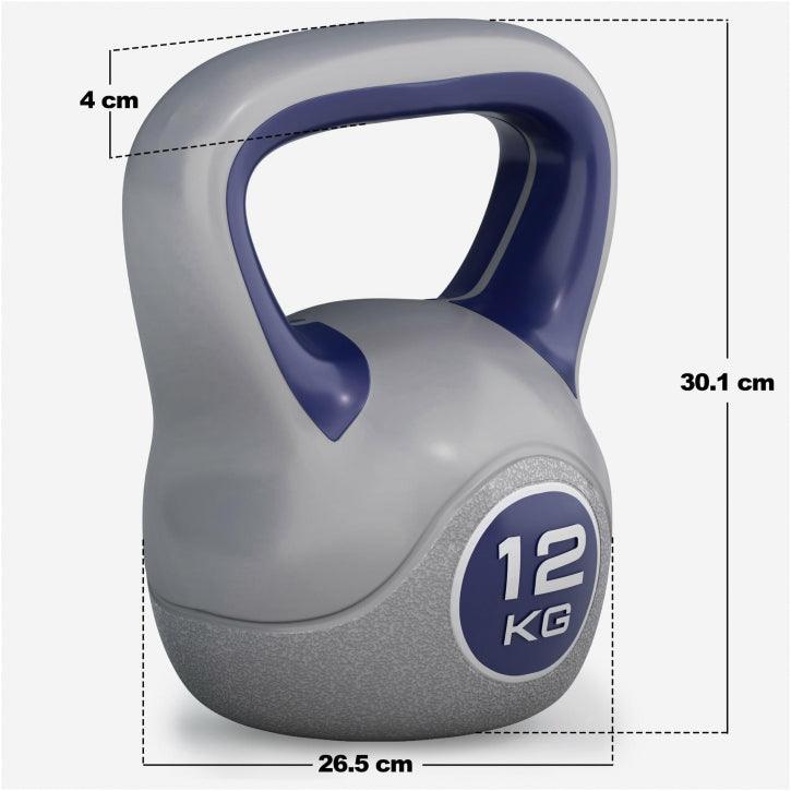 Kettlebell din plastic gri 2 - 20 kg