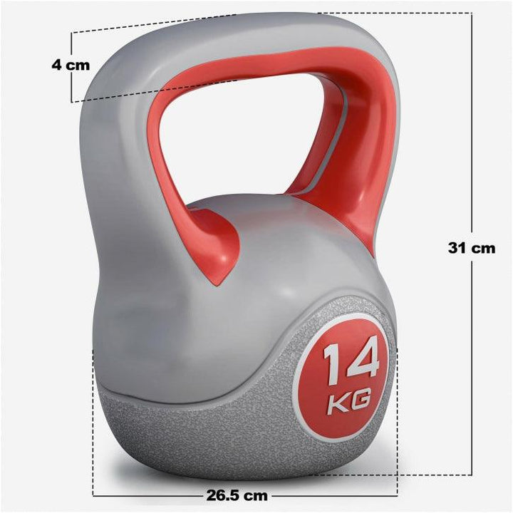 Kettlebell din plastic gri 2 - 20 kg