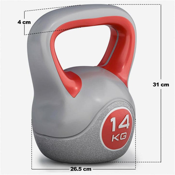 Kettlebell din plastic gri 2 - 20 kg
