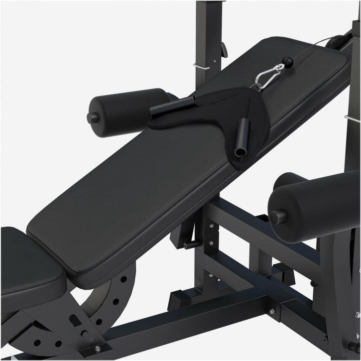 Stație de forță universală, inclusiv set de haltere din plastic 40/70/100 kg