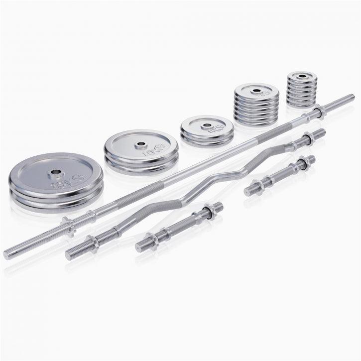 Set universal pentru stație de forță, crom, 108 kg