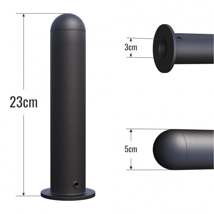Adaptor negru 50 mm pentru 30 mm
