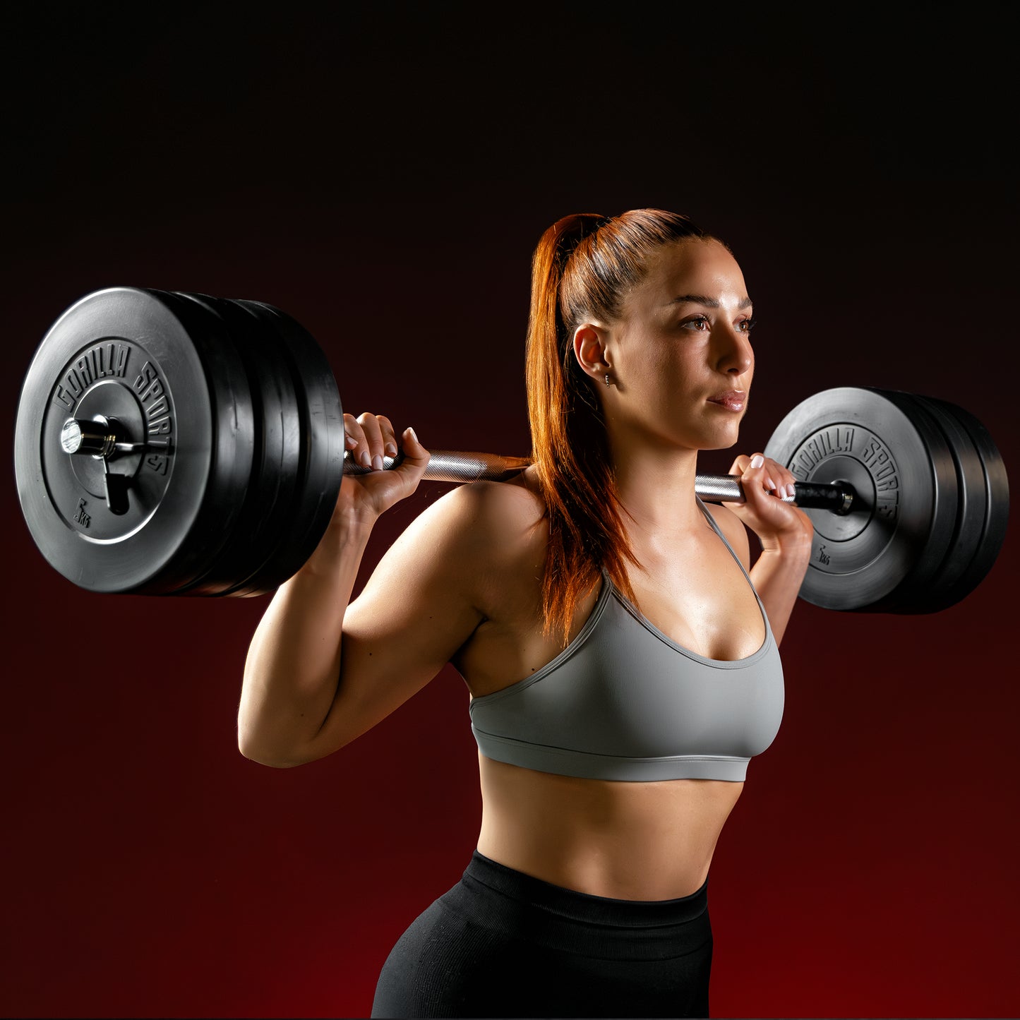 Set de haltere din plastic 38 kg