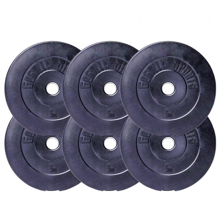 Set de haltere din plastic 38 kg