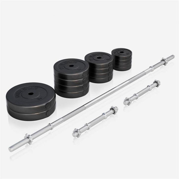 BANCĂ REGLABILĂ PIEPT CU SUPORT + SET DE GREUTĂȚI 100 KG 30/31 MM - Gorilla Sports Ro