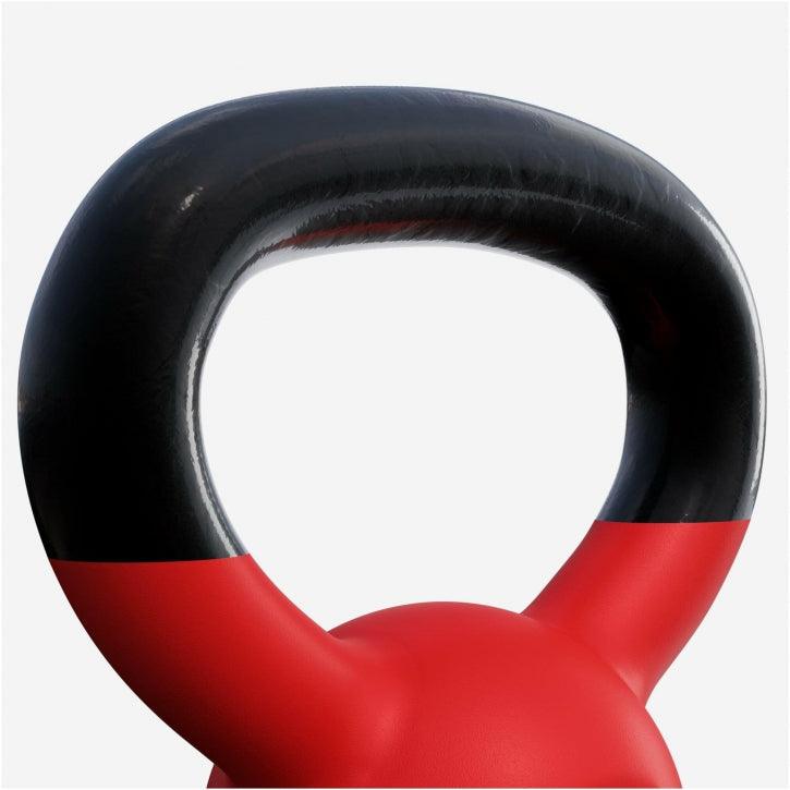 Kettlebell din fontă cu neopren roșu 2 - 32 kg