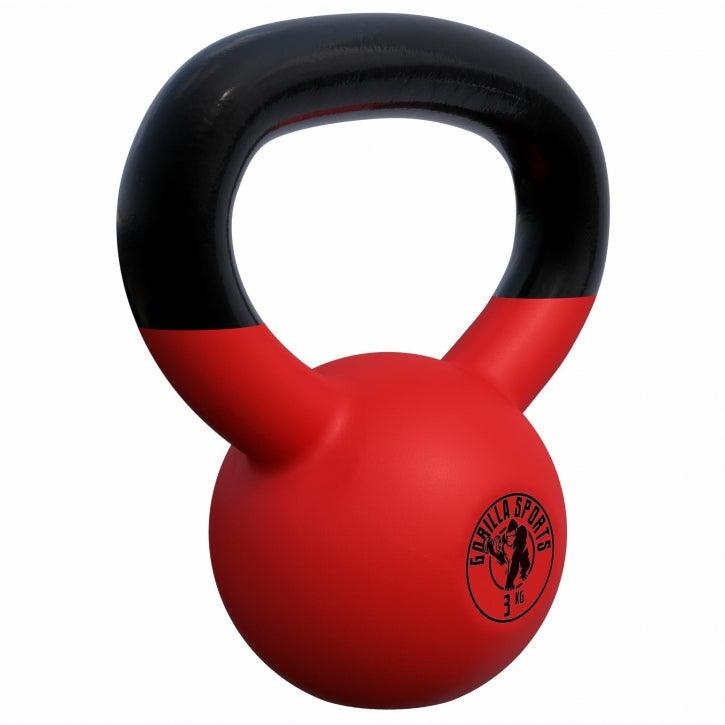 Kettlebell din fontă cu neopren roșu 2 - 32 kg