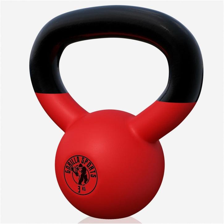Kettlebell din fontă cu neopren roșu 2 - 32 kg