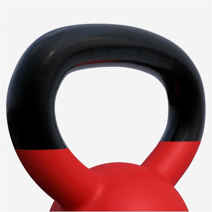 Kettlebell din fontă cu neopren roșu 2 - 32 kg