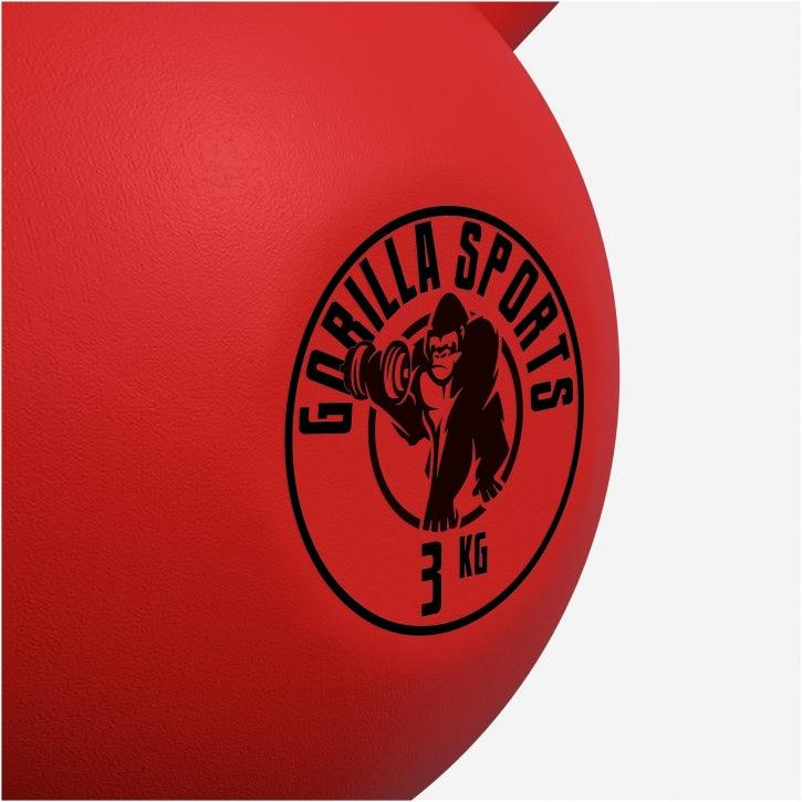 Kettlebell din fontă cu neopren roșu 2 - 32 kg